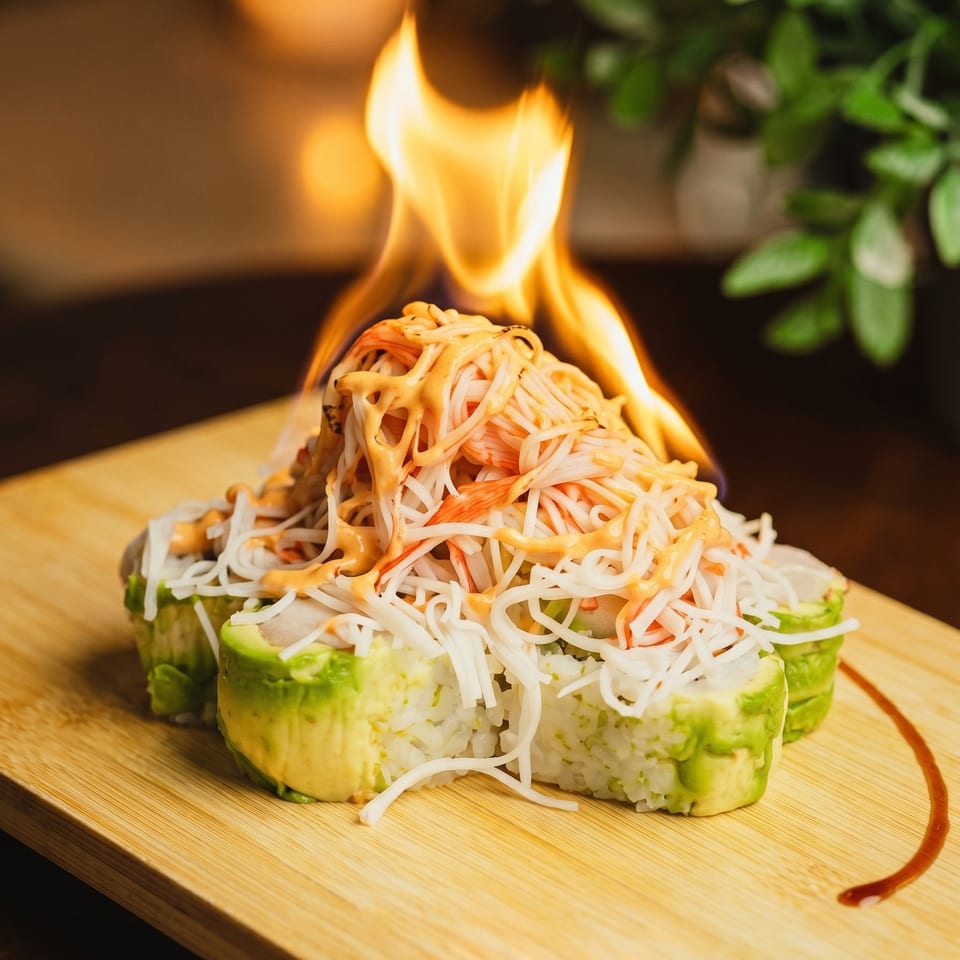 Indulge in Our Volcano Roll