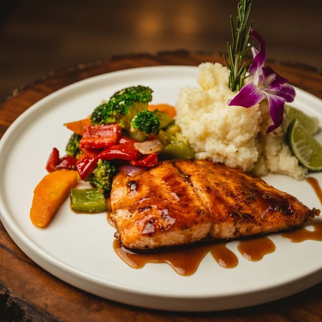Salmon Teriyaki.